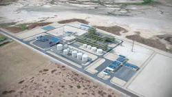 Rendering of renewable fuels plant Rendering of renewable fuels plant