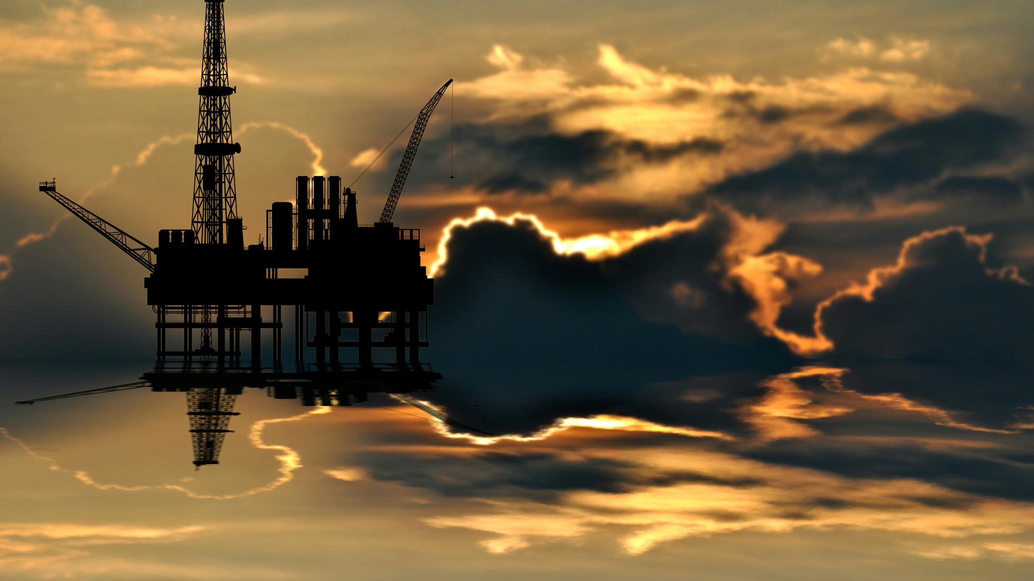 offshore rig illustration