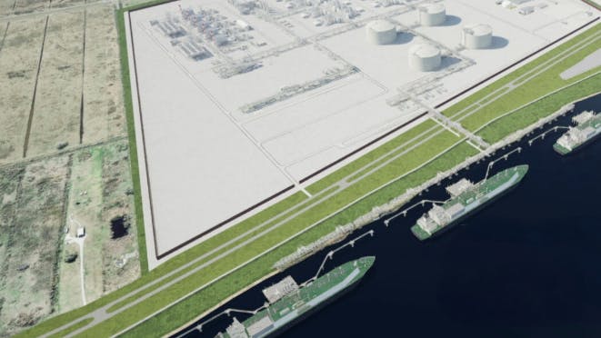 Proposed Delta LNG project illustration