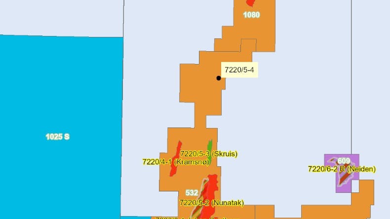 Equinor Barents Sea discovery map