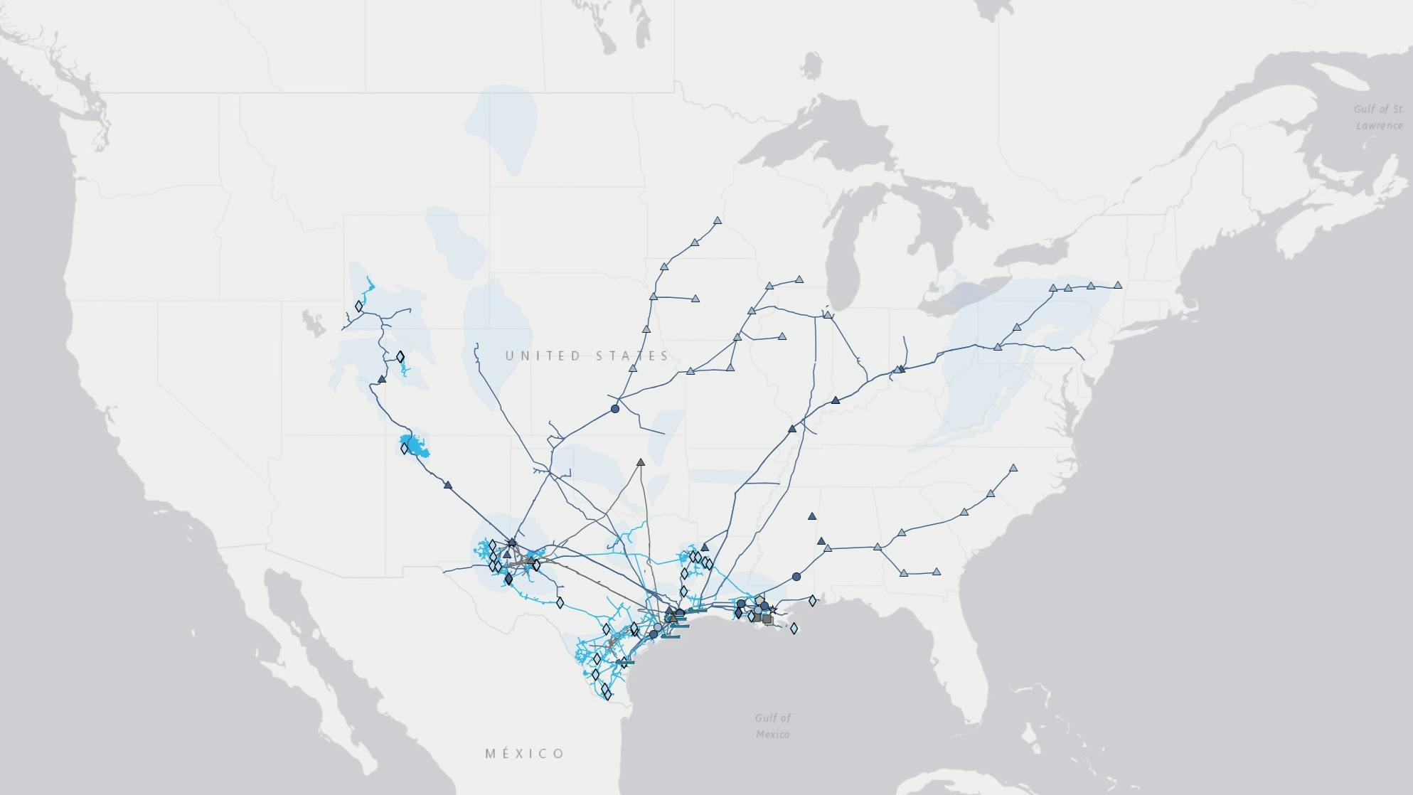 Enterprise Products Partners LP operations map