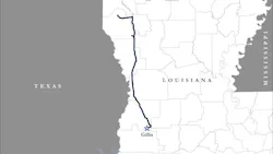Pelican Pipeline route in Louisiana Pelican Pipeline route in Louisiana