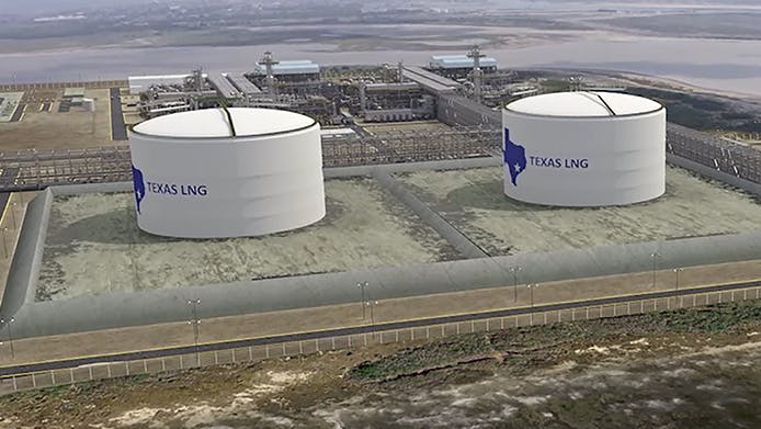 Rendering from Texas LNG