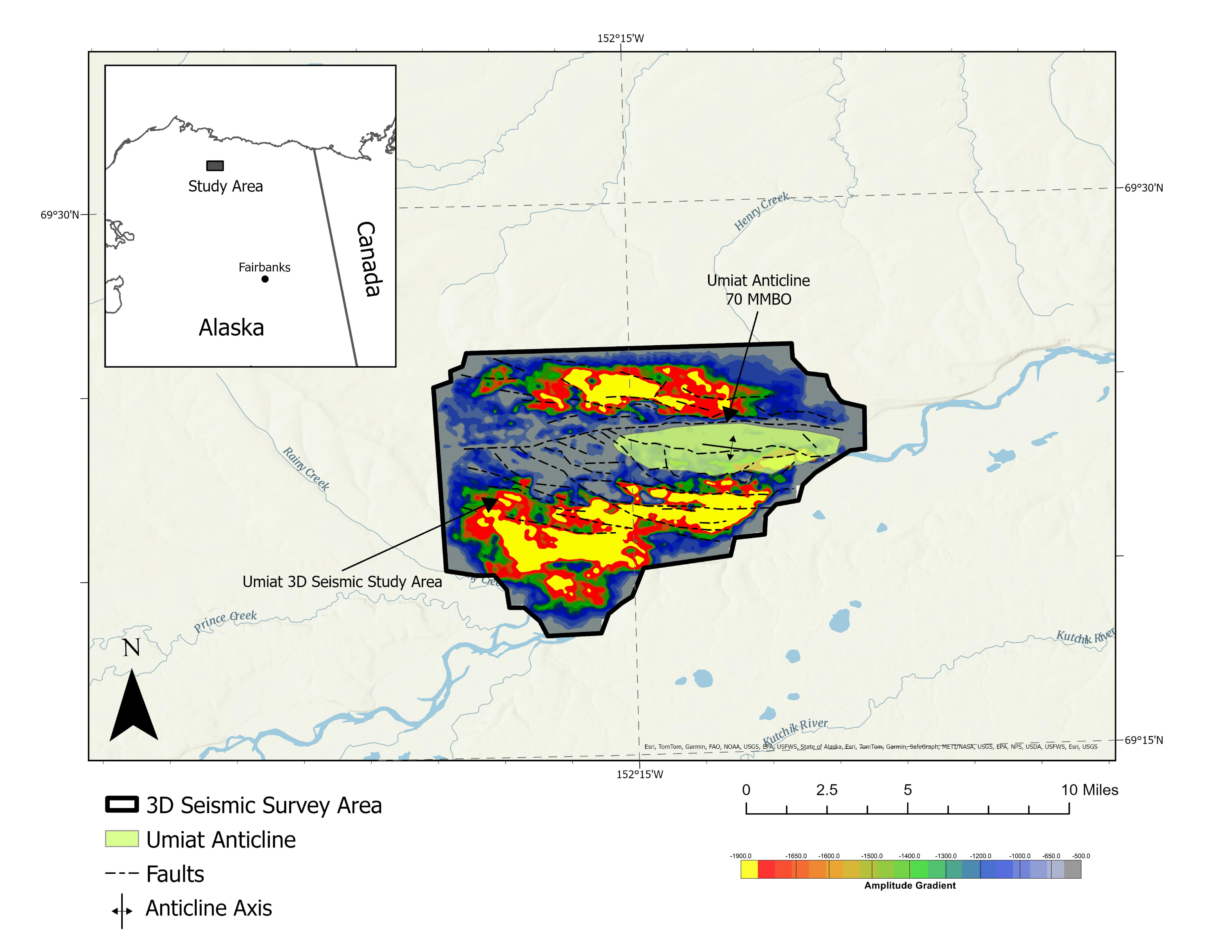 Umiat Anticline with AVO anomalies (Fig. 1)