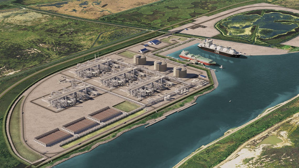 Port Arthur LNG rendering