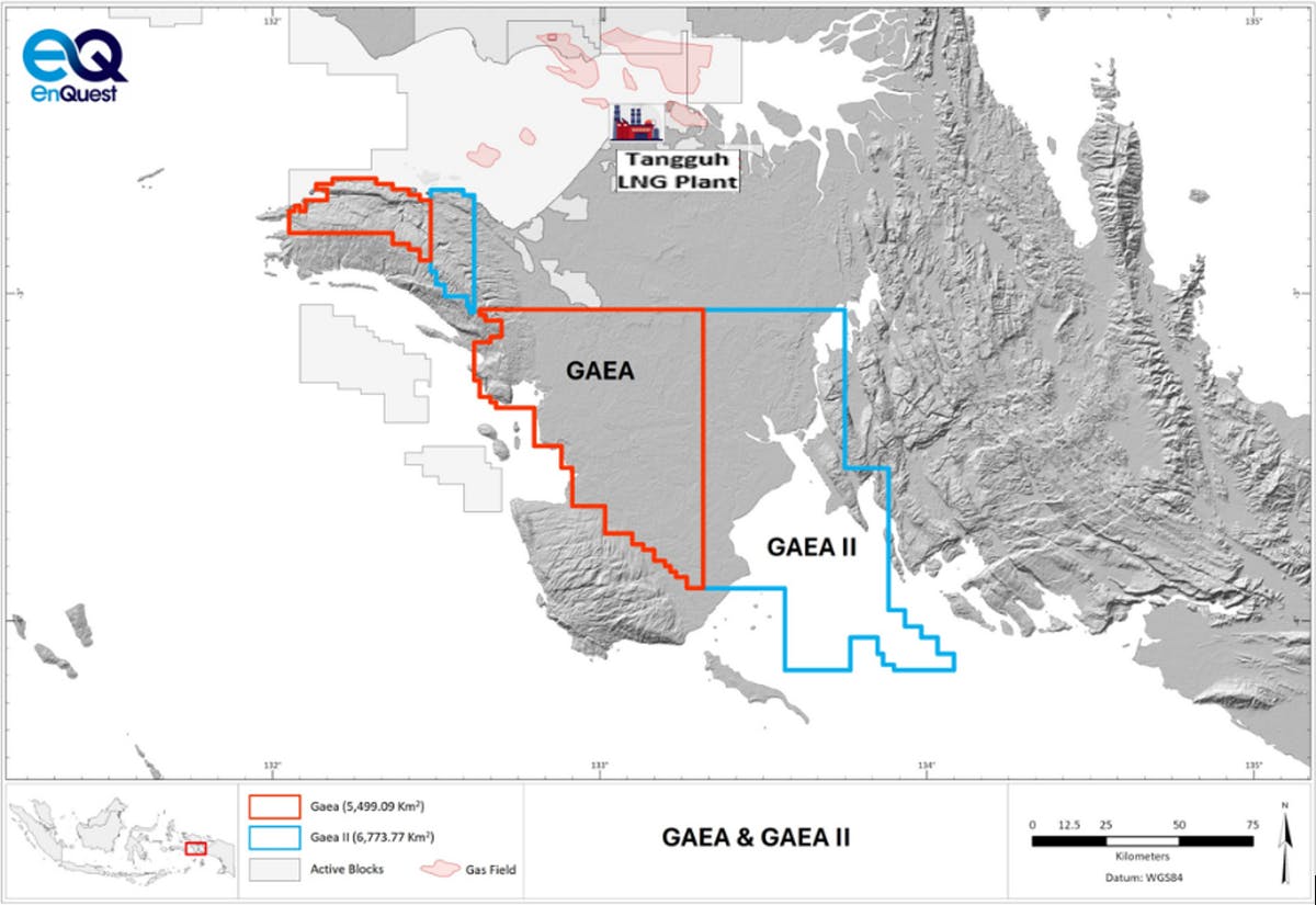Gaea and Gaea II exploration blocks, Indonesia.