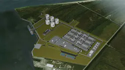 Commonwealth LNG plant rendering Commonwealth LNG plant rendering