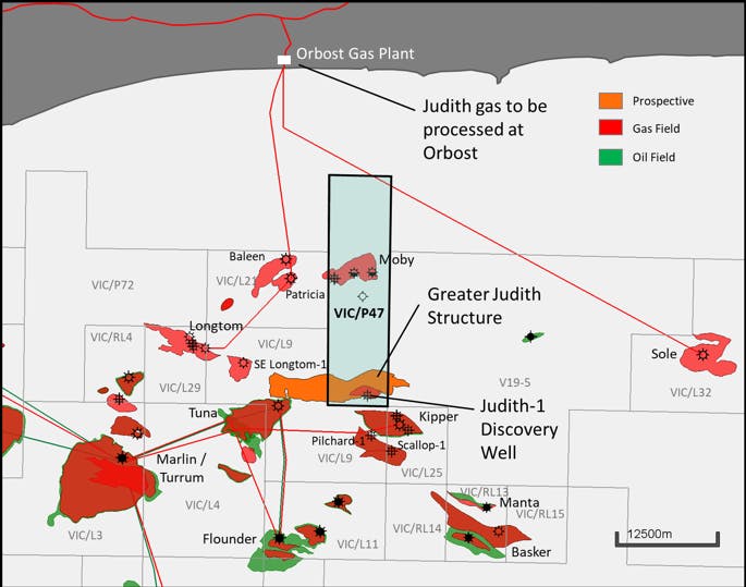 Emperor Energy Judith gas field area offshore Australia
