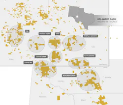 The majority of Devon's assets in the Delaware basin, which account for about 60% of the company's total production, are in New Mexico. The majority of Devon's assets in the Delaware basin, which account for about 60% of the company's total production, are in New Mexico.