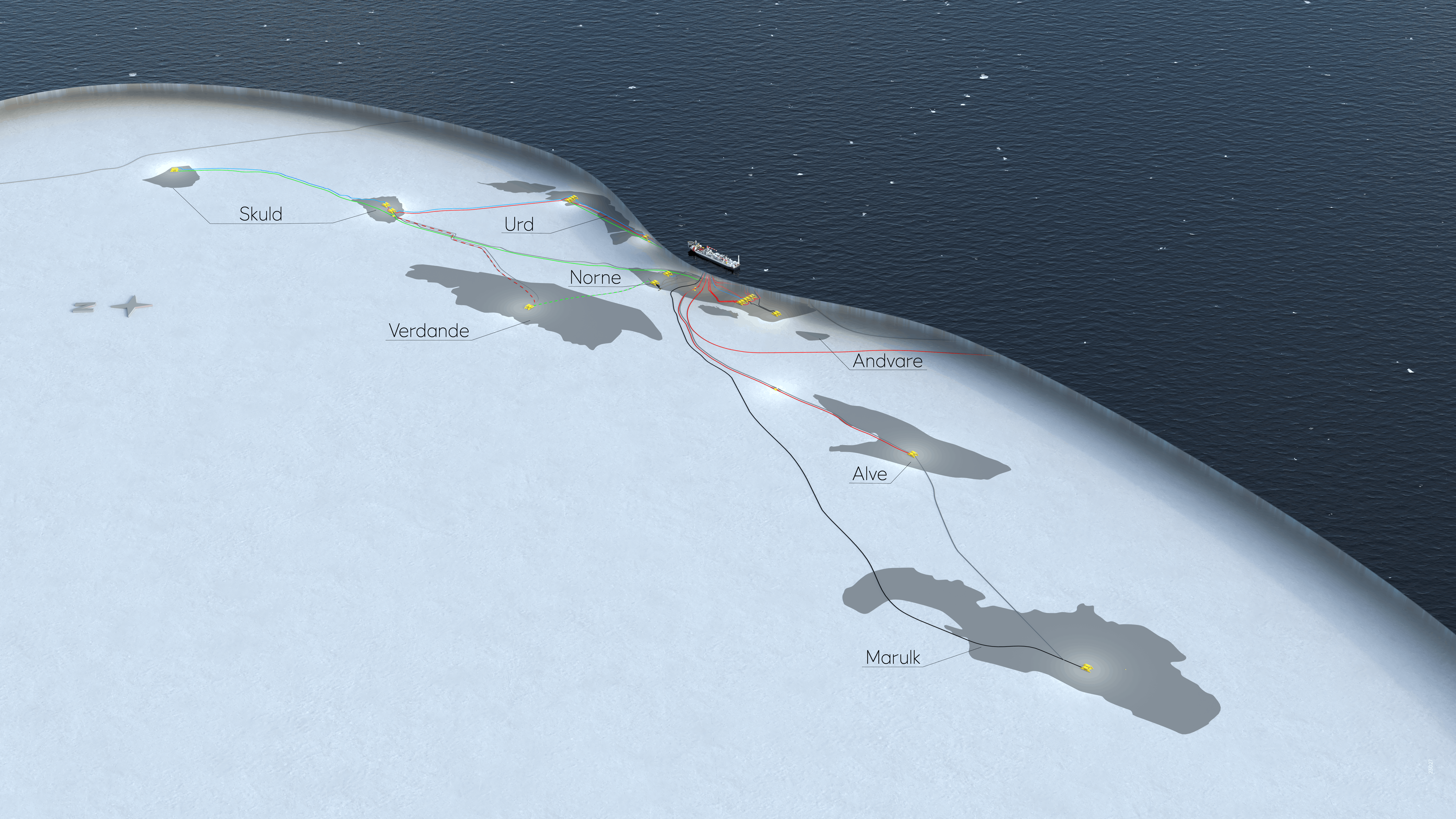 Illustration of Verdande field position in Norwegian Sea