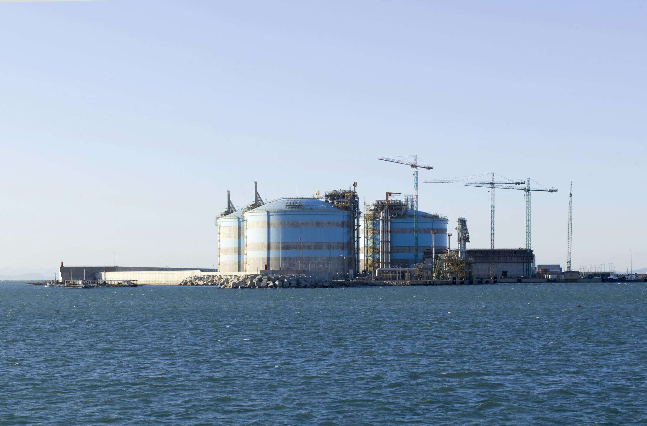 LNG construction site