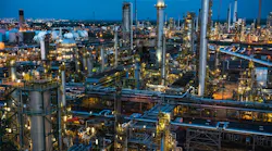 Prax Group Lindsey oil refinery at dusk Prax Group Lindsey oil refinery at dusk