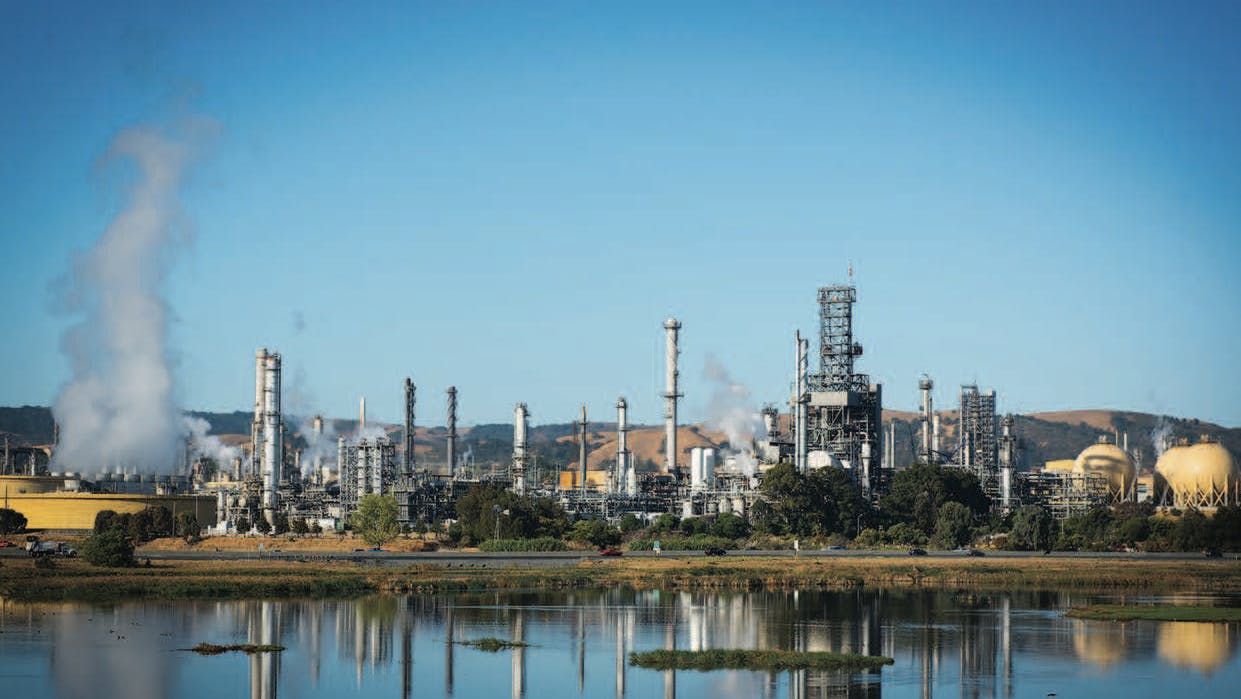 PBF Energy Inc.'s 157,000-b/d dual-coking refinery in Martinez, Calif.