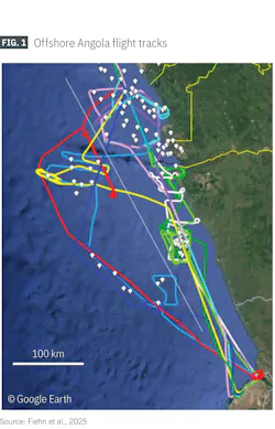 Angola offshore flight tracks (Fig. 1) Angola offshore flight tracks (Fig. 1)