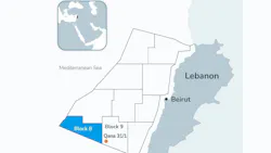 Block 8 map offshore Lebanon Block 8 map offshore Lebanon