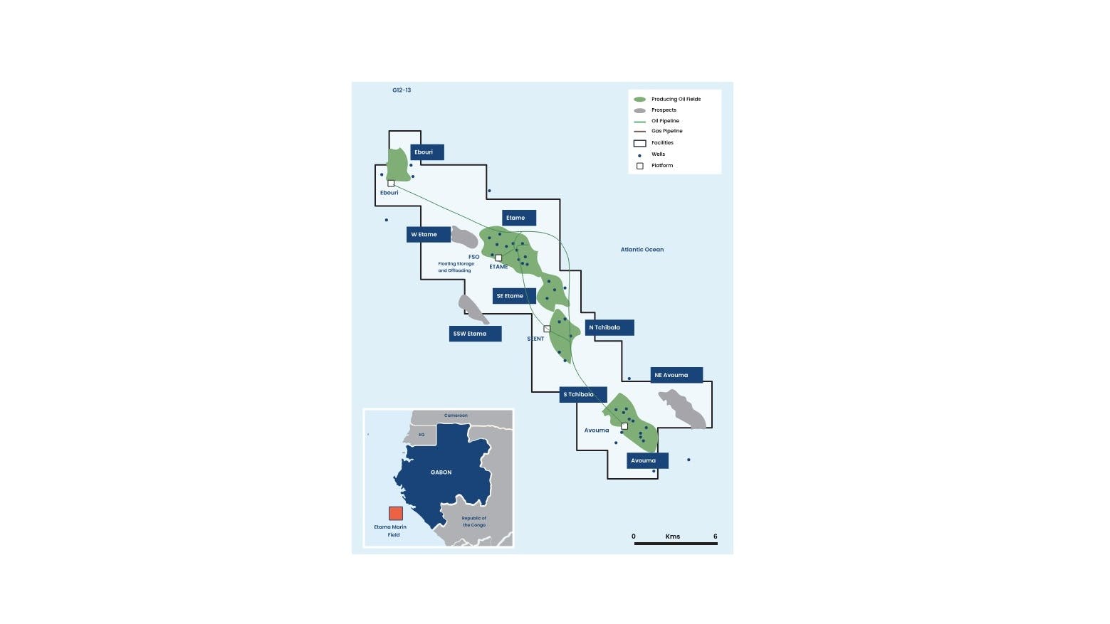 Vaalco oil and gas operations offshore Gabon