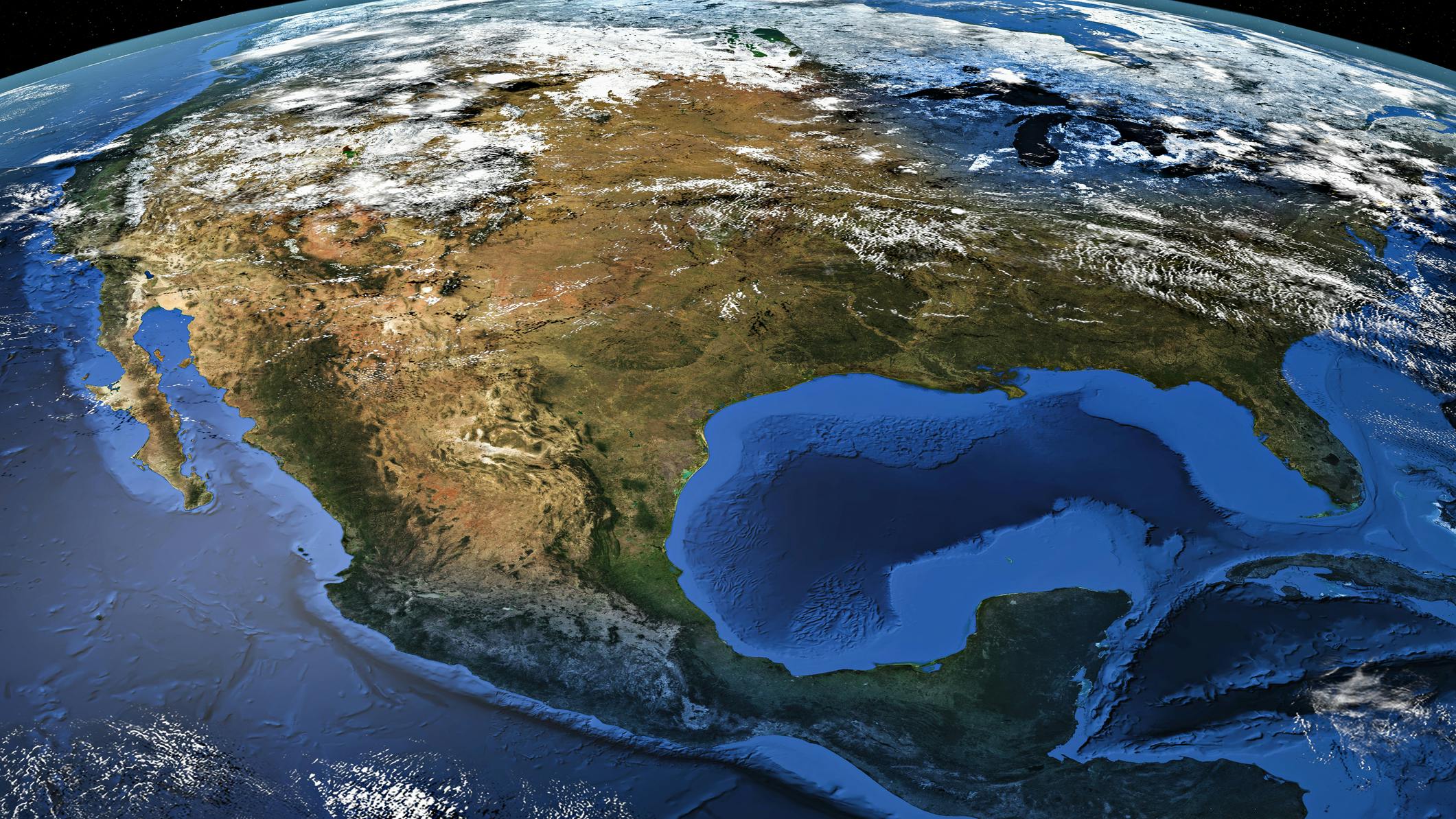 North America from space