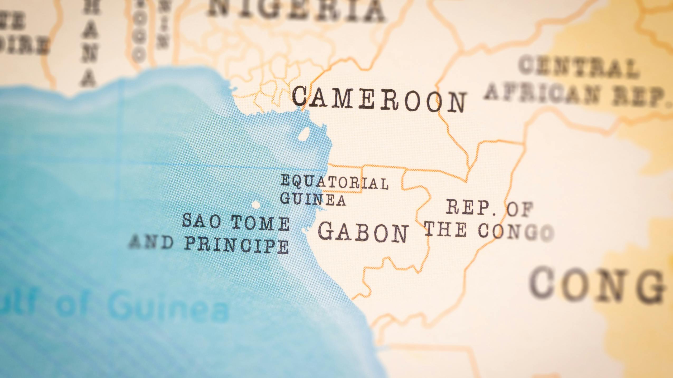 Map of Equatorial Guinea and Cameroon .