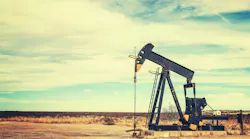 Vintage toned picture of an oil pump jack, Texas, US Vintage toned picture of an oil pump jack, Texas, US