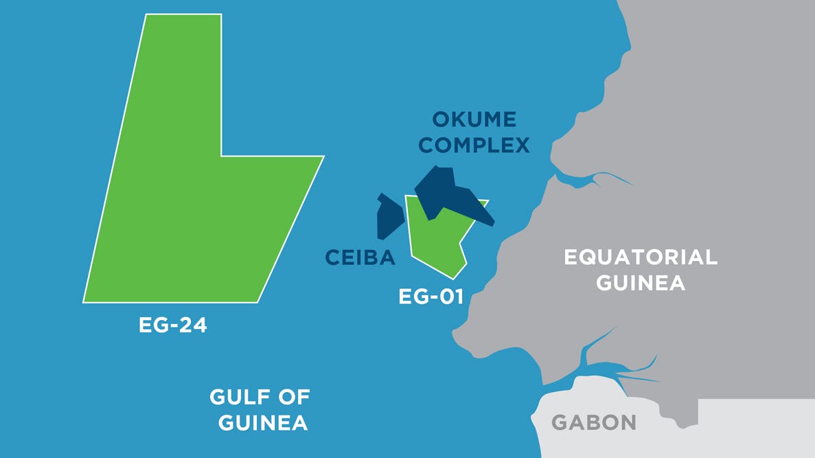 Kosmos Energy, Equatorial Guinea asset map