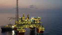 oil and gas production platform in US Gulf of Mexico oil and gas production platform in US Gulf of Mexico