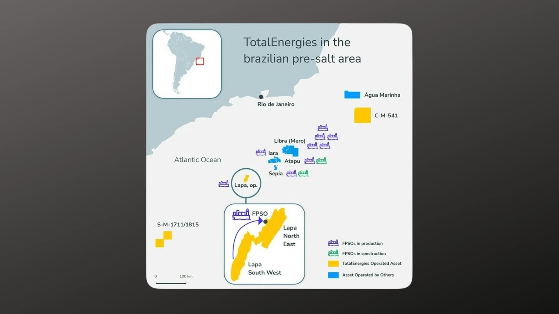 TotalEnergies Brazilian presalt operations map