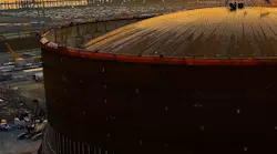 Plaquemines LNG plant during construction Plaquemines LNG plant during construction