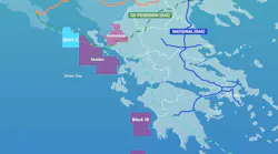 Block 2 offshore Greece, map Block 2 offshore Greece, map