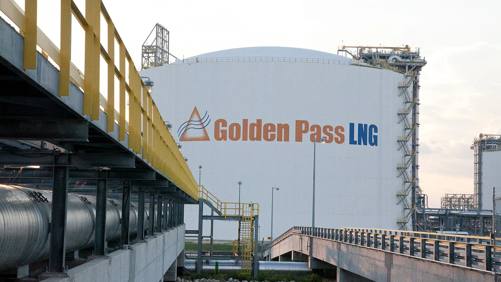 Storage tank at Golden Pass LNG