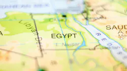 Egypt in focus on map Egypt in focus on map