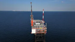 N05-A platform offshore in the North Sea N05-A platform offshore in the North Sea