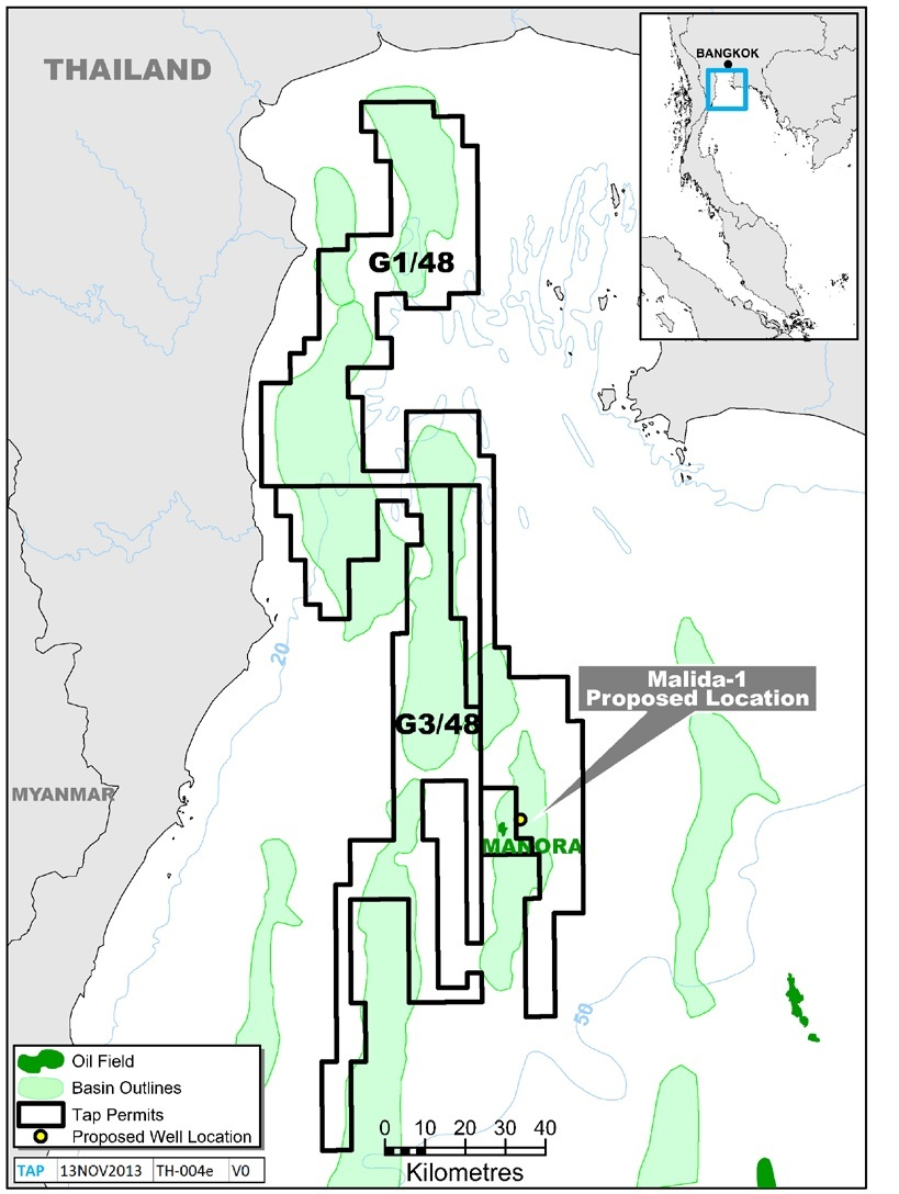Proposed Location of Malida-1 Well
