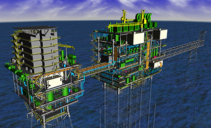 Rendering of proposed Mafumeira Sul central processing platform