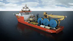 Rendering of the Normand Pacific outfitted for Ceona installation. Rendering of the Normand Pacific outfitted for Ceona installation.