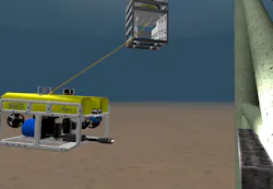 Seaeye Tiger performing CP inspection Seaeye Tiger performing CP inspection