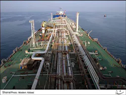 Iran's 2.2-MMbbl floating storage unit/export terminal in the Persian Gulf’s Bahregan region Iran's 2.2-MMbbl floating storage unit/export terminal in the Persian Gulf’s Bahregan region