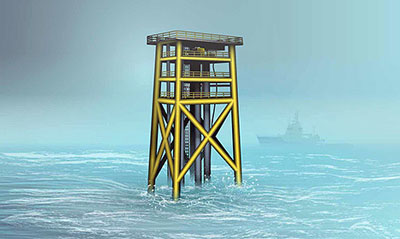 Unmanned wellhead platform