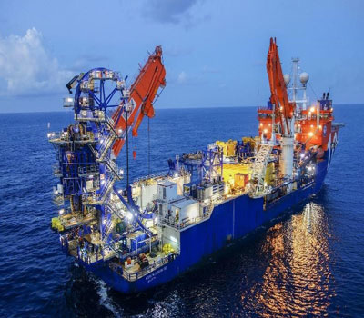 McDermott&rsquo;s subsea construction vessel, North Ocean 102