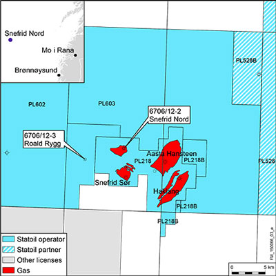 Snefrid Nord offshore Norway
