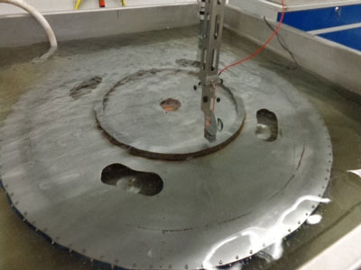 Immersion ultrasonic testing at Exova