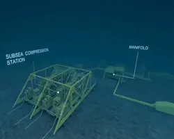 The subsea wet gas compressor on Åsgard The subsea wet gas compressor on Åsgard