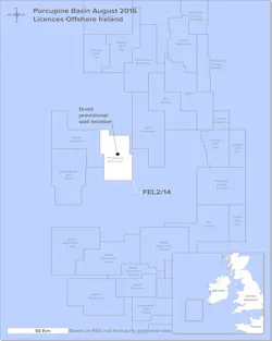 Southern Porcupine basin offshore southwest Ireland Southern Porcupine basin offshore southwest Ireland