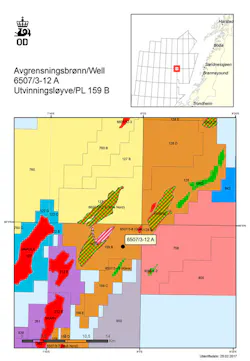 Appraisal well 6507/3-12 A on PL 159 B in the Norwegian Sea Appraisal well 6507/3-12 A on PL 159 B in the Norwegian Sea