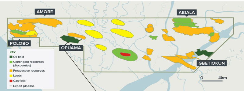 Eland Oil & Gas operations in the OML 40 license in the Niger Delta