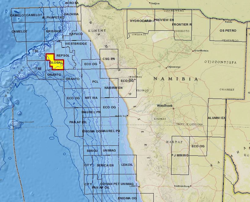 block PEL 0029 offshore Namibia
