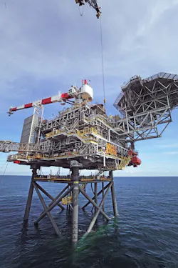 Cygnus Bravo satellite wellhead platform Cygnus Bravo satellite wellhead platform