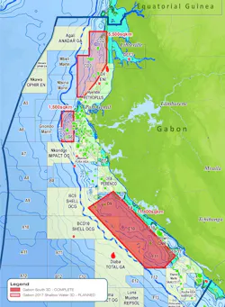Gabon South 3D multi-client seismic survey Gabon South 3D multi-client seismic survey