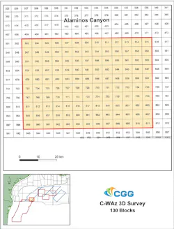 CGG’s AC CWAz survey in southern Alaminos Canyon in the Gulf of Mexico CGG’s AC CWAz survey in southern Alaminos Canyon in the Gulf of Mexico