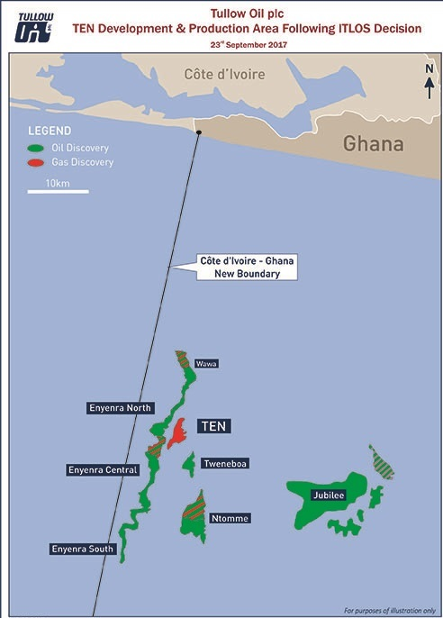 Maritime boundary between Ghana and Ivory Coast