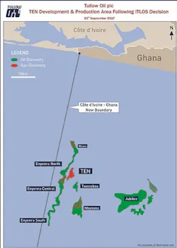 Maritime boundary between Ghana and Ivory Coast Maritime boundary between Ghana and Ivory Coast